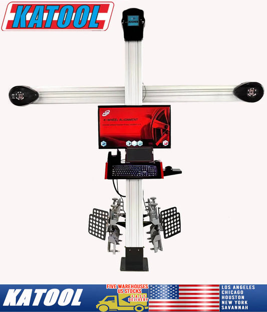 KATOOL Wheel Alignment Machine Works on 2 Post & Scissor Lift--AV6 Pro