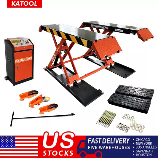 KATOOL KT-X90 Mid Rise Scissor Lift 8000lbs Electric Release 47.2in 110V/1PH