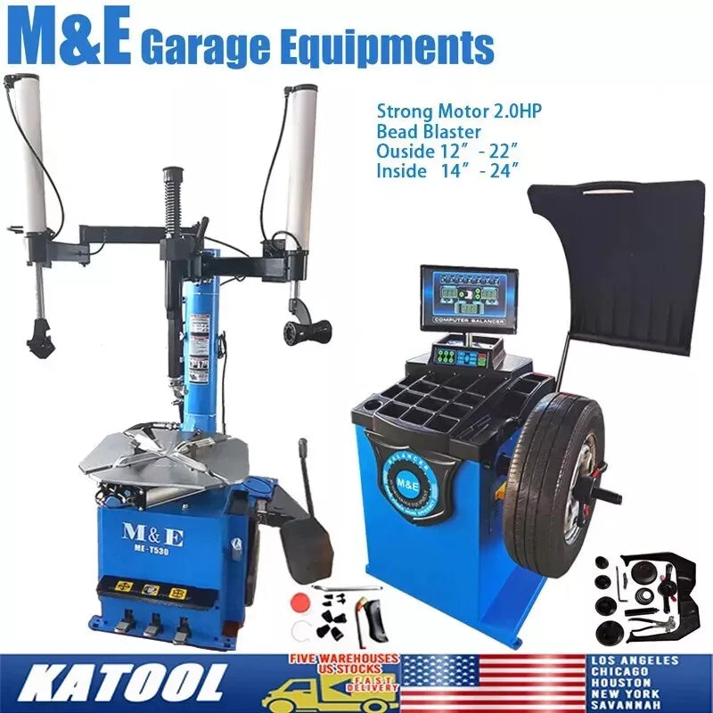 KATOOL ME-T530/ME-B650 Tire Changer & Wheel Balancer Tire Repair Machine