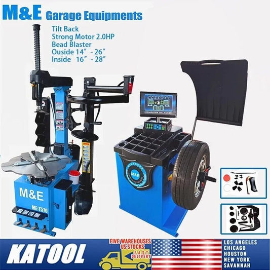 KATOOL ME-T570/ME-B650 Tire Changer & Wheel Balancer 2.0HP Motor Auto Repair