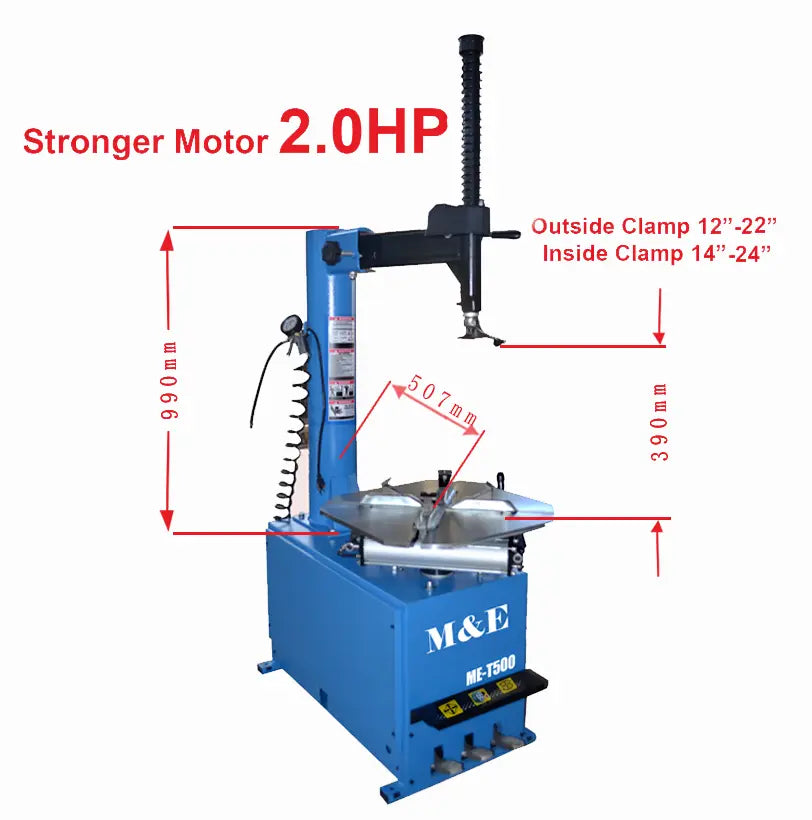 KATOOL ME-T500/ME-B610 Swing Arm Tire Changer & Wheel Balancer 2HP Machine