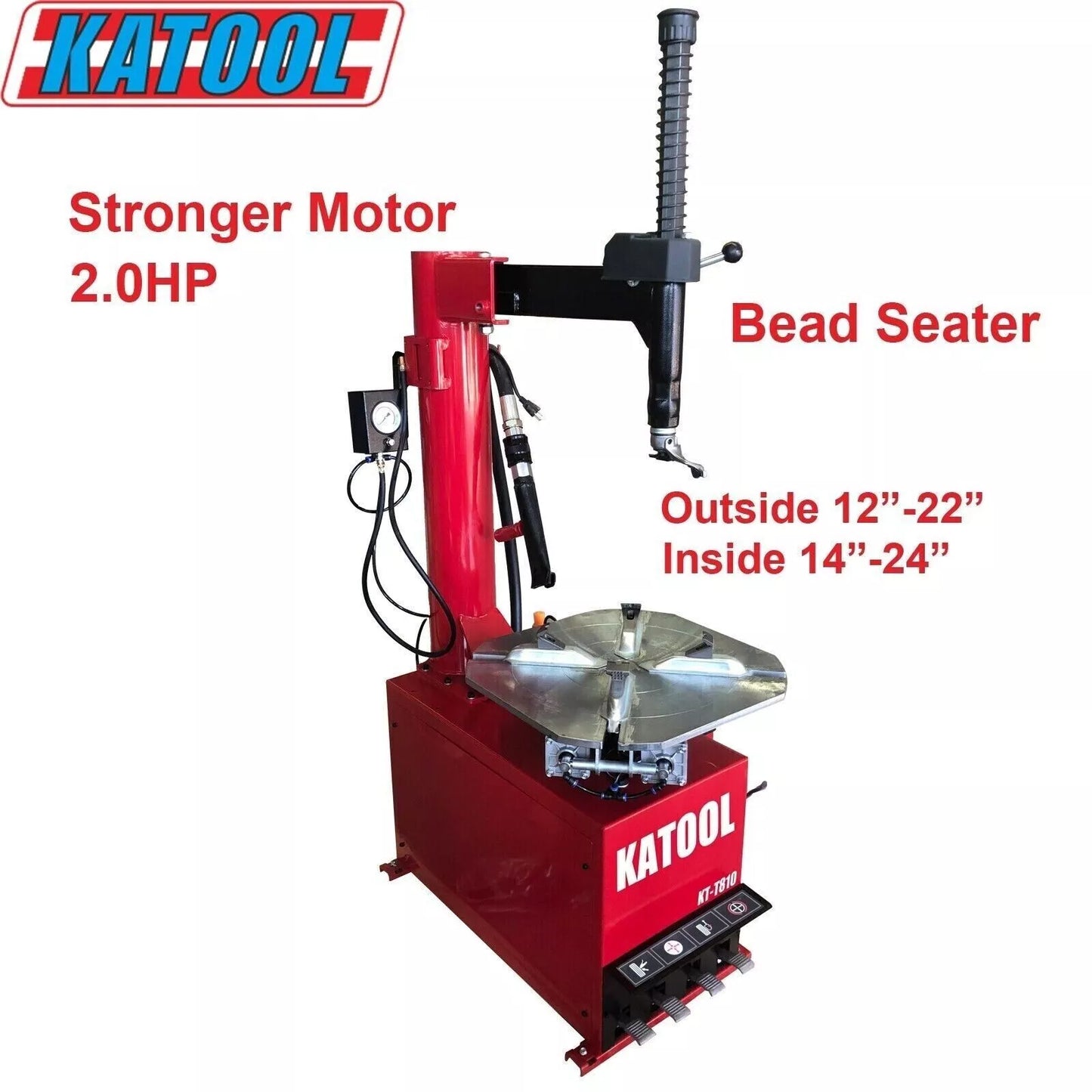 KT-T810/KT-B700 Tire Changer & Wheel Balancer Combo 2.0HP Motor