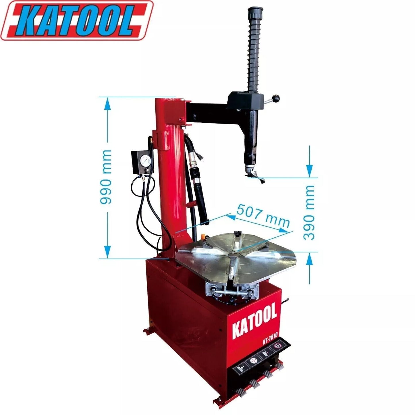 KT-T810/KT-B700 Tire Changer & Wheel Balancer Combo 2.0HP Motor