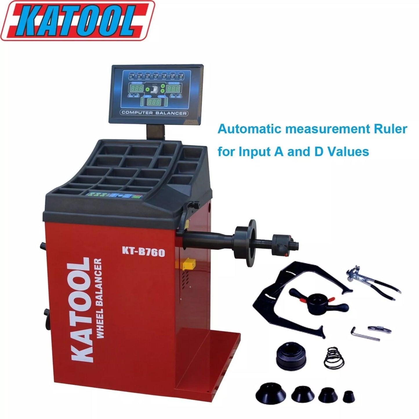 KATOOL KT-T800/KT-B760 Tire Changer Wheel Balancer 2.0HP Motor Auto Repair