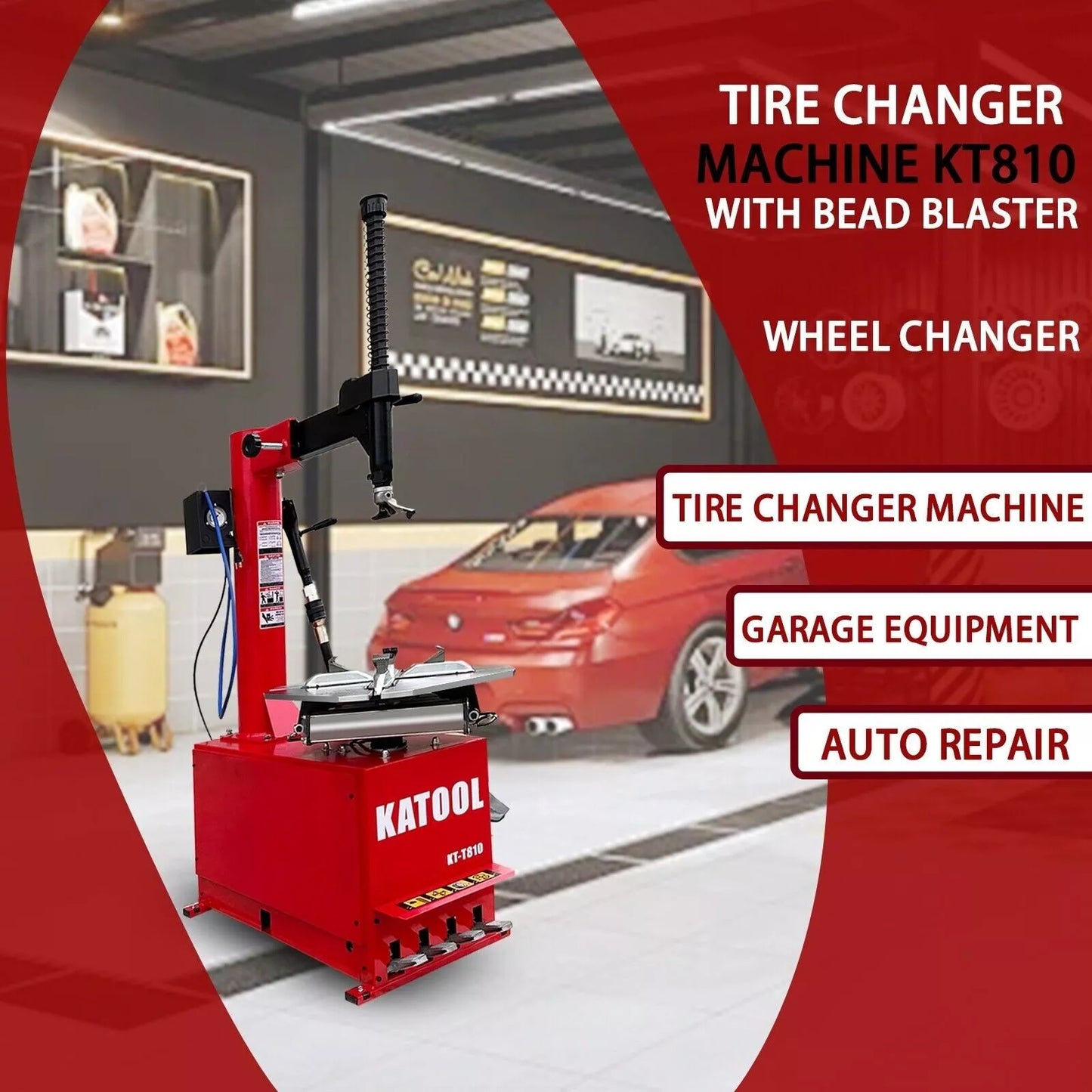 KATOOL Tire Repaire Machine Garage Equipment KT-T810-L Tire Changer