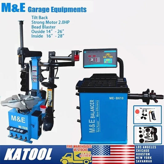 KATOOL ME-T570/ME-B610 Tire Changer & Wheel Balancer Auto Repair Machine