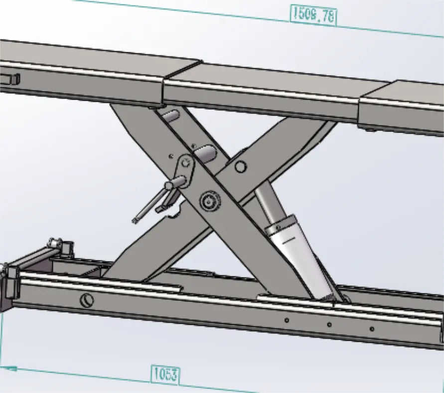 Katool 5000LB Sliding Bridge Jack Adjustable Width 4 Post Lift Rolling Jack