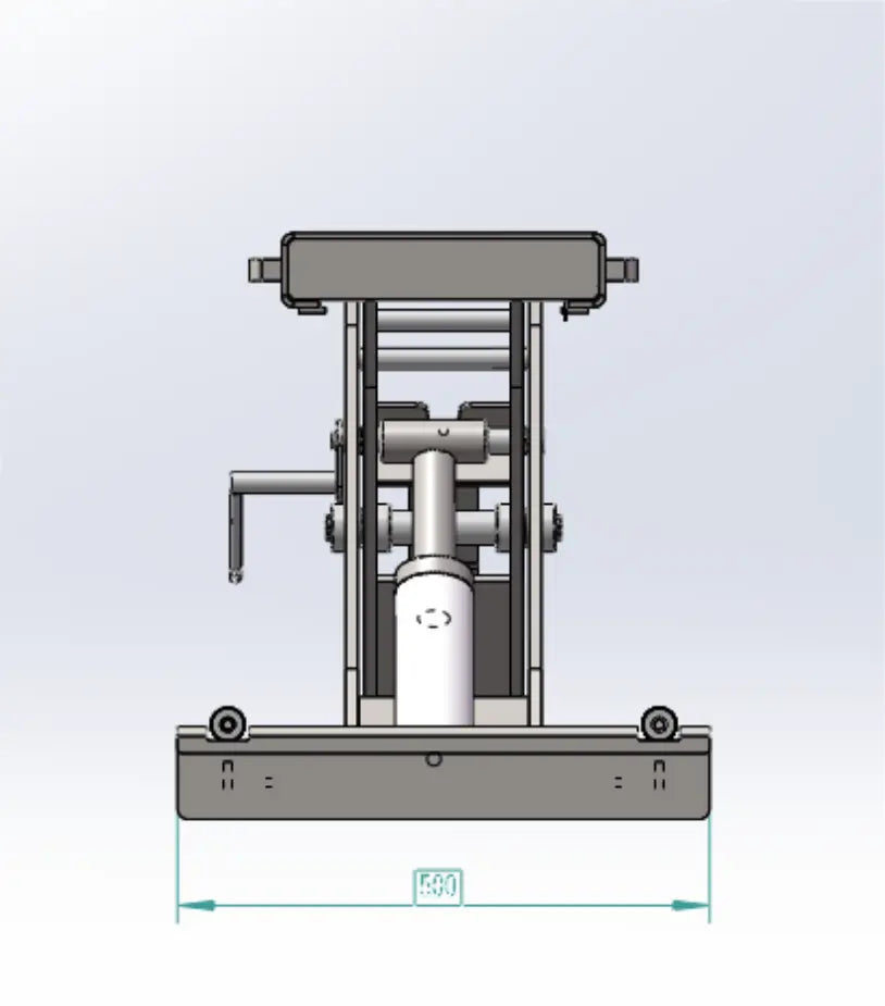 Katool 5000LB Sliding Bridge Jack Adjustable Width 4 Post Lift Rolling Jack