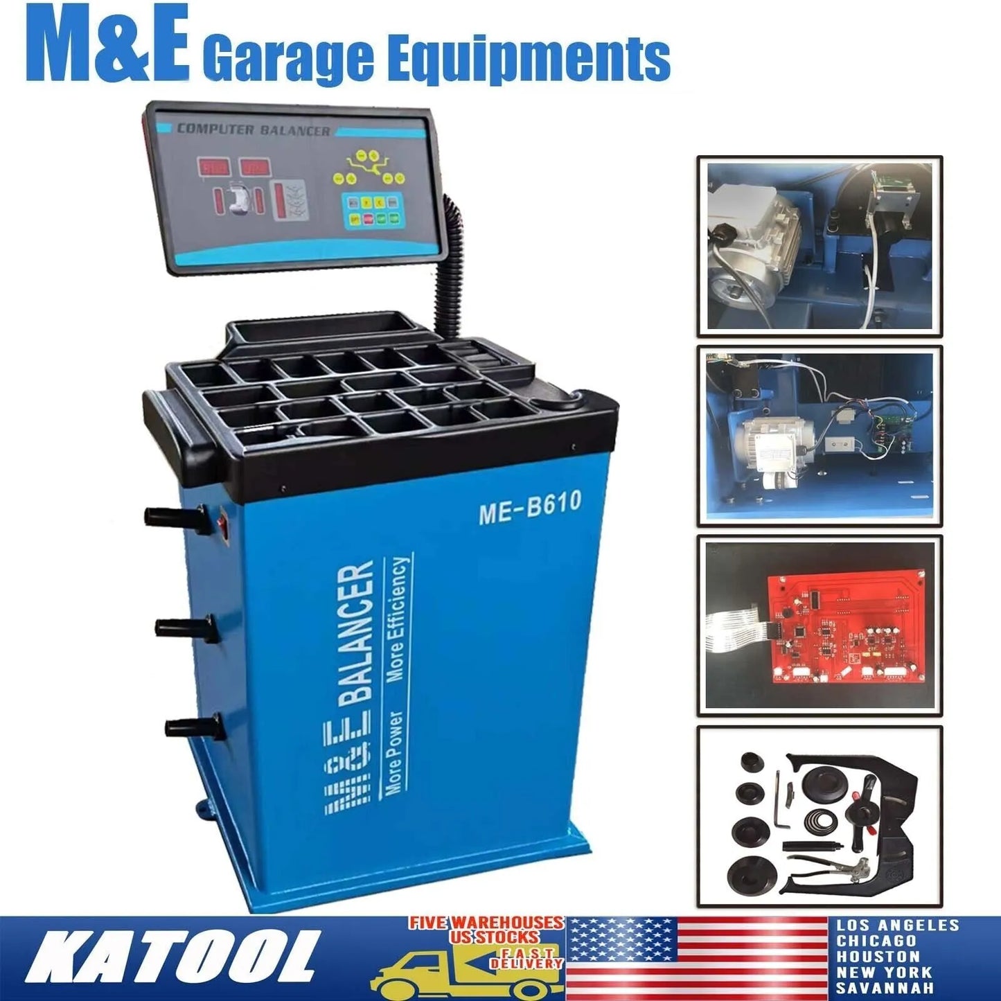 KATOOL ME-B610 Tire Wheel Balancer Wheel Balancing Machine Tire Repair