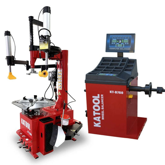 KATOOL KT-T830/KT-B760 Tire Changer & Wheel Balancer Combo Katool Machine